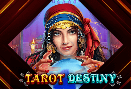 Tarot Destiny, neuer Casino Spielautomat bei golden euro, Wahrsagerin schaut in die Glaskugel