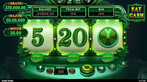 Screenshot of the new FAT CA$H Slot