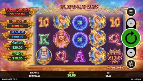 Screenshot slot Fortunate Zeus